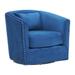 Picket House Furnishings Zola Swivel Chair in Cobalt