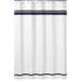 Sweet Jojo Designs White and Navy Hotel Shower Curtain