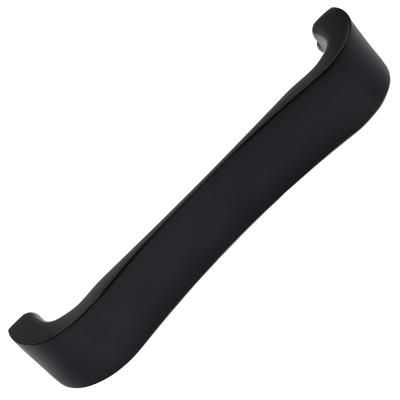 GlideRite 4-1/2 in. CC Curved Cabinet Handles, Matte Black (25-Pk) - Matte Black