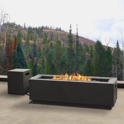 Lanesboro 48" Propane Fire Pit w/ NG Conversion in Gray by Real Flame