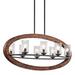 Kichler Lighting Grand Bank Collection 8-light Auburn Stain Linear Chandelier