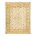 Overton Hand Knotted Wool Vintage Inspired Traditional Mogul Ivory Area Rug - 8' 1" x 10' 3"