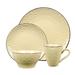 Lorren Home Trends Yellow Scroll Stoneware 16-piece Dinnerware Set
