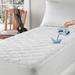 Back to Campus Twin XL Dorm Microfiber Waterproof Mattress Pad Protector - White