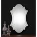 Uttermost Elara Decorative Antiqued Wall Mirror - Antique Silver - 27x43x1.125