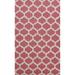 Pink Trellis Contemporary Oriental Area Rug Hand-tufted Wool Carpet - 5'0" x 8'0"