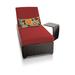 Classic Chaise Outdoor Wicker Patio Furniture With Side Table
