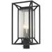 Lavery Harbor View Sand Coal & Seeded Glass 4 Light Outdoor Post Mount