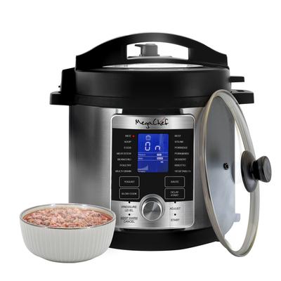 MegaChef Electric Digital Pressure Cooker with 6 Quart Capacity