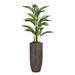 Artificial Faux Real Touch 5.67 Ft Palm Tree With Eco Planter - Green - 68" Tall