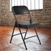 3200 Series 2" Vinyl Upholstered Hinge Folding Chair Pack of 2 - Black