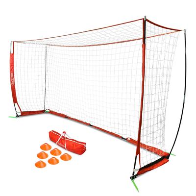 GoSports 12' ELITE Soccer Goal - Includes 1 12'x6' Goal, 6 Cones & Carrying Case