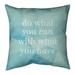 Quotes Faux Gemstone Do What You Can Quote Pillow (Indoor/Outdoor)