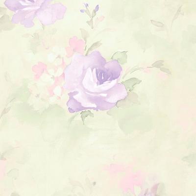 Morning Dew Waterbury Floral Watercolor 32.7-foot x 20.5-inch Wallpaper - 32.7' x 20.5