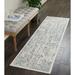 Silver Screen Distressed Floral Area Rug