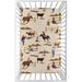 Sweet Jojo Designs Cowboy Western Wild West Collection Fitted Mini Portable Crib Sheet