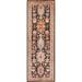 Brown Geometric Traditional Heriz Serapi Handmade Runner Rug Oriental - 2'8" x 7'9"