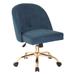Ave Six Layton Mid Back Office Chair with Gold Base