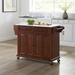 Crosley Full-size Granite Top Mahogany Kitchen Cart - 51.5 "W x 18 "D x 36.5 "H