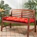 Driftwood 51-inch Outdoor Red Bench Cushion by Havenside Home - 18w x 51l