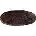 Silver Orchid Nansen Faux Sheepskin Oval Shape Shag Area Rug