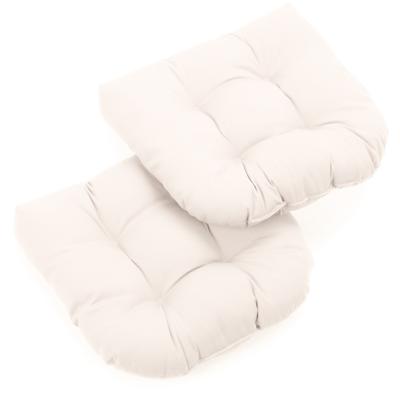 19-inch Twill U-shaped Chair Cushion (Set of 1, 2, or 4) - 19 x 19
