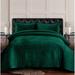 Lugano Honeycomb Velvet Oversized Solid Quilt Set