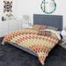 Designart 'Triangular Retro Design IX' Mid-Century Modern Duvet Cover Comforter Set