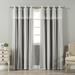 Aurora Home Tulle Sheer with Attached Valance & Blackout Mix & Match