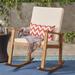 Candel Outdoor Acacia Wood Rocking Chair by Christopher Knight Home