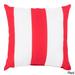 Big Sea Stripes Outdoor Safe Decorative Throw Pillow