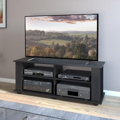 Fillmore Black TV Stand, For TV's up to 55" or 75"