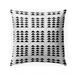 TRIBAL TRIANGLES WHITE AND BLACK Indoor|Outdoor Pillow By Kavka Designs - 18X18