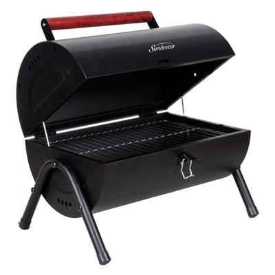 Sunbeam Black Steel Portable Charcoal BBQ Grill