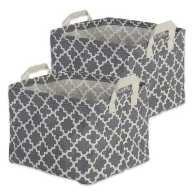 DII Cotton/Poly Laundry Bin Rectangle (Set of 2)