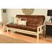 Porch & Den Kern Antique Wood Futon Set with Innerspring Mattress