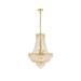 Elegant Lighting Gold 20-inch Royal-cut Crystal Clear Hanging 12-light Chandelier
