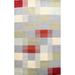 Modern Checkered Gabbeh Kashkoli Oriental Wool Area Rug Hand-knotted - 7'9" x 10'3"