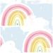 Seabrook Designs Day Dreamers Rainbows Unpasted Wallpaper
