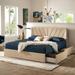 Arlert V-Channel Headboard Storage Platform Bed by iNSPIRE Q Modern