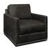 Monterrey Top Grain Leather Modern Americana Swivel Armchair