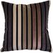 Amethyst Stripes Textured Velvet 20x20 Throw Pillow with Polyfill Insert