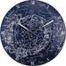 Unek Goods NeXtime Milky Way Dome Glow in the Dark Wall Clock, Battery Operated