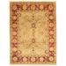 ECARPETGALLERY Hand-knotted Peshawar Finest Khaki Wool Rug - 9'9 x 13'9