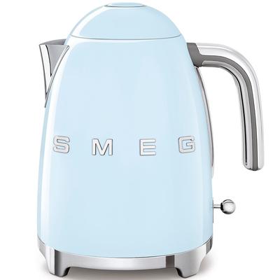 Smeg 50's Retro Style Aesthetic Electric Kettle, Pastel Blue