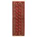 ECARPETGALLERY Hand-knotted Turkman Red Wool Rug - 2'0 x 6'3