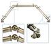 InStyleDesign Sunder 13/16" Double Bay Window Curtain Rod