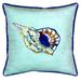 Betsy's Shell Multi-color Polyester Indoor/Outdoor Throw Pillow