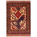 ECARPETGALLERY Hand-knotted Tajik Caucasian Red Wool Rug - 4'0 x 5'10