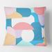 Designart 'Retro Geometrical Abstract Pattern II' Mid-Century Modern Throw Pillow